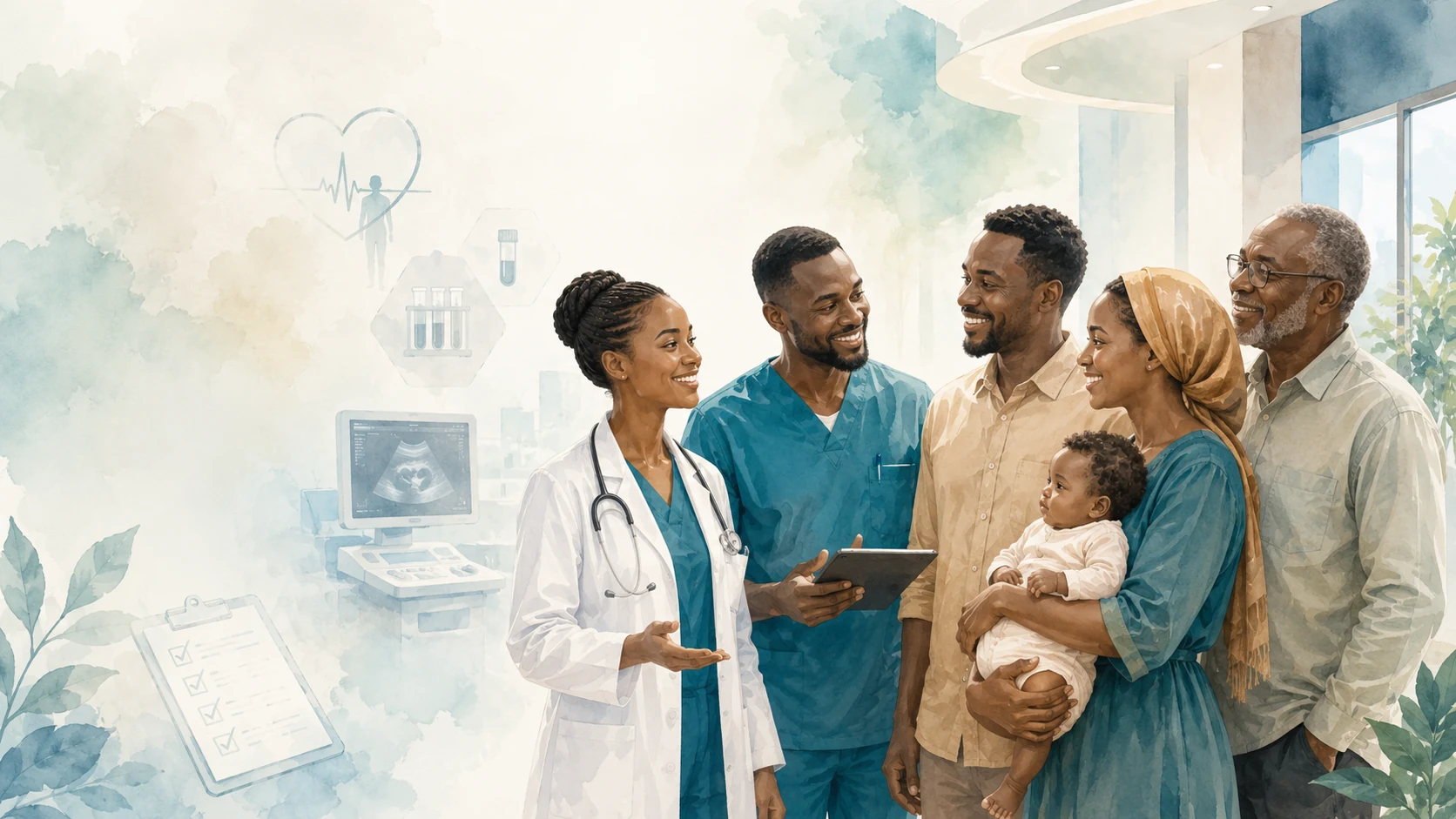 StanMed diagnostic and wellness packages painted illustration